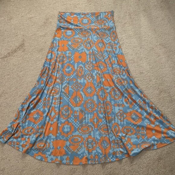 LuLaRoe. Size XL. Long Stretch Polyester/spandex Fold Over BOHO Skirt. B57 - Picture 1 of 4